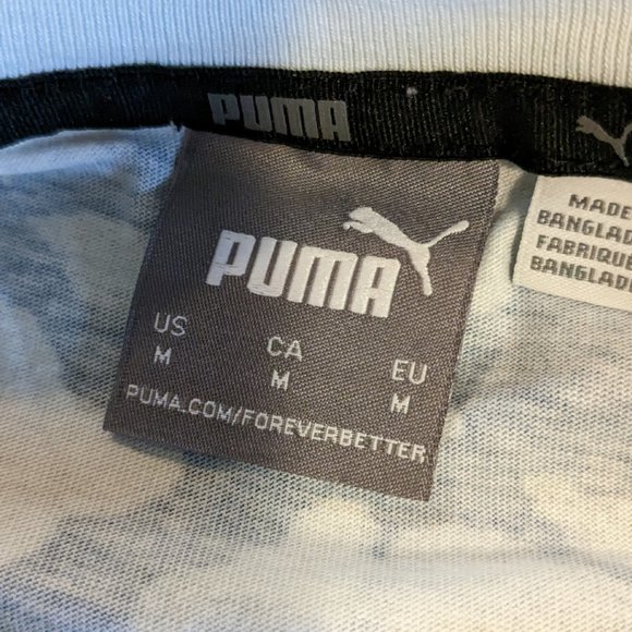Puma T Shirt Size Medium Cool Print! - Picture 2 of 3